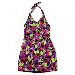 Vintage Lilly Pulitzer halter mini dress